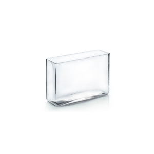 RECTANGLE VASE H:7" OP:9.5" X 3"