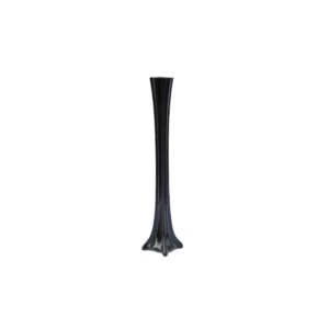 TOWER VASE BLACK OP:1" H: 16"