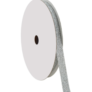 SILVER GLITTER WIRED GLITTER, 5/8"X10Y